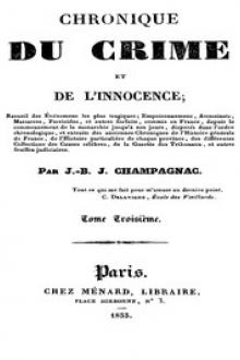 Chronique du crime et de l'innocence, tome 3/8 by Jean-Baptiste-Joseph Champagnac