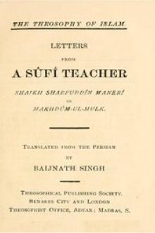 Letters from a Sûfî Teacher by Sharaf al-Din Ahmad ibn Yahya Maniri