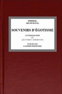 Souvenirs d'égotisme by Marie-Henri Beyle