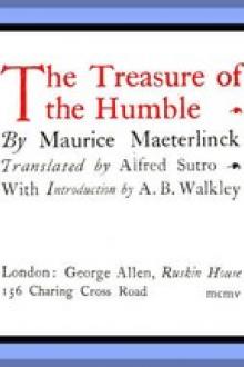 The Treasure of the Humble by Maurice Maeterlinck