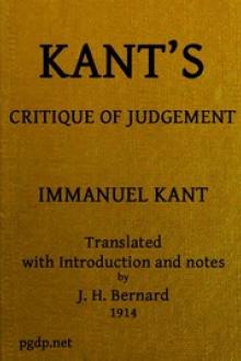 Kant's Critique of Judgement by Immanuel Kant