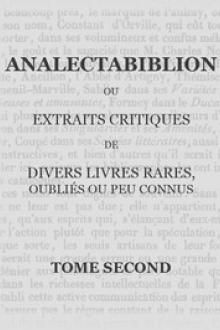 Analectabiblion, Tome 2 (of 2) by Auguste François Louis Scipion de Grimoard Beauvoir Du Roure