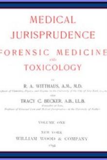Medical Jurisprudence, Forensic medicine and Toxicology by Rudolph August Witthaus, Tracy Chatfield Becker