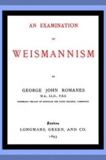An Examination of Weismannism by George John Romanes