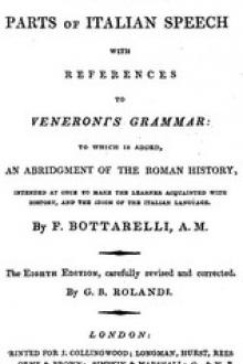 Exercises upon the Different Parts of Italian Speech, with References to Veneroni's Grammar by Ferdinando Bottarelli