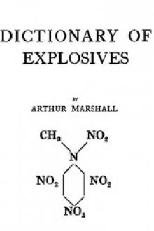 Dictionary of Explosives by Arthur Marshall