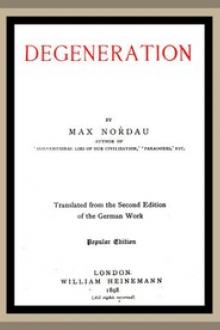Degeneration by Max Simon Nordau