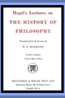 Hegel's Lectures on the History of Philosophy: Volume 2 by Georg Wilhelm Friedrich Hegel