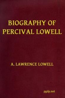 Biography of Percival Lowell by A. Lawrence Lowell