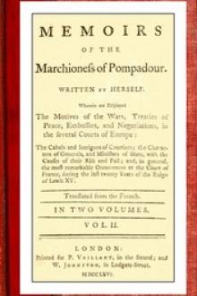 Memoirs of the Marchioness of Pompadour by Jeanne Antoinette Poisson Pompadour