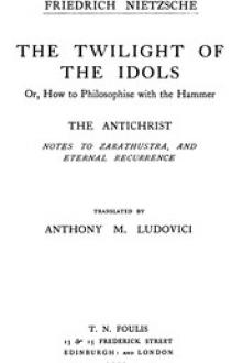 The Twilight of the Idols - The Antichrist by Friedrich Wilhelm Nietzsche