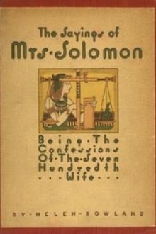 The Sayings of Mrs. Solomon by Helen Rowland