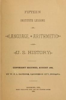 Fifteen Institute Lessons in Language, Arithmetic, and U by W. F. L. Sanders