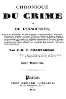 Chronique du crime et de l'innocence, t. 4/8 by Jean-Baptiste-Joseph Champagnac