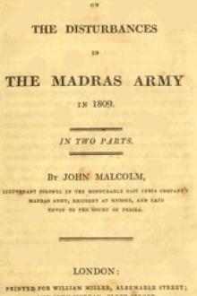 Observations on the Disturbances in the Madras Army in 1809 by John Malcolm