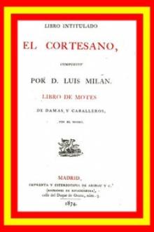 Libro intitulado El cortesano by Luis Milan