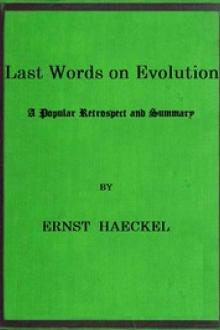 Last Words on Evolution by Ernst Haeckel