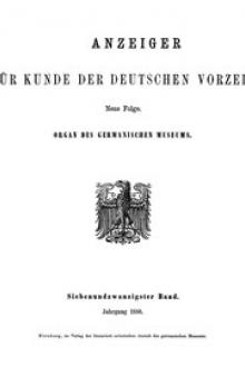 Anzeiger für Kunde der deutschen Vorzeit, 27. Band, 1880 by Various