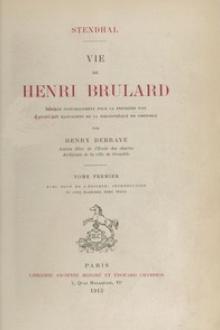 Vie de Henri Brulard, tome 1 by Marie-Henri Beyle