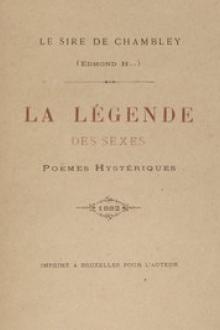 La Légende des sexes by Edmond Haraucourt