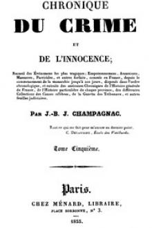 Chronique du crime et de l'innocence, t. 5/8 by Jean-Baptiste-Joseph Champagnac