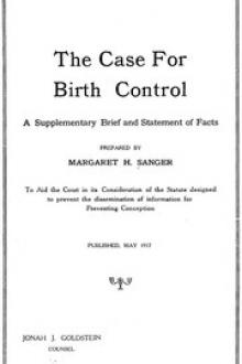 The Case for Birth Control by Margaret Sanger