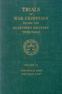 Trials of War Criminals before the Nuernberg Military Tribunals under Control Council Law No by Various
