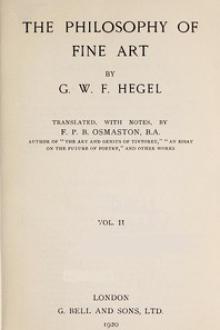 The Philosophy of Fine Art, volume 2 (of 4) by Georg Wilhelm Friedrich Hegel