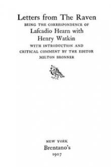 Letters from The Raven by Lafcadio Hearn