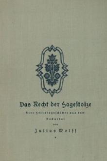 Das Recht der Hagestolze by Julius Wolff