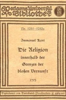 Die Religion innerhalb der Grenzen der bloßen Vernunft by Immanuel Kant