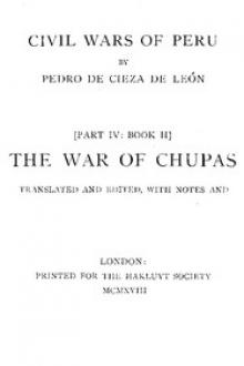 The War of Chupas by Pedro de Cieza de León