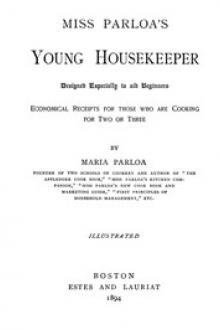 Miss Parloa's Young Housekeeper by Maria Parloa