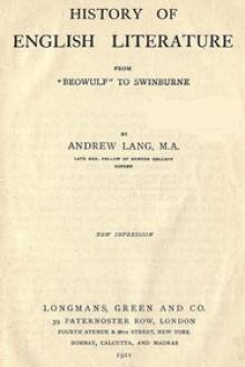 History of English Literature by Andrew Lang