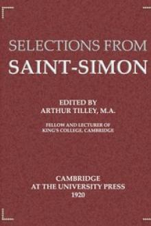 Selections from Saint-Simon by duc de Saint-Simon Louis de Rouvroy