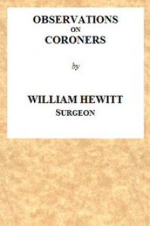 Observations on Coroners by active 19th century Hewitt William
