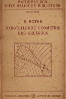 Darstellende Geometrie des Geländes by Rudolf Rothe