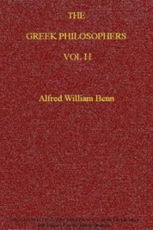 The Greek Philosophers, Vol. II by Alfred William Benn