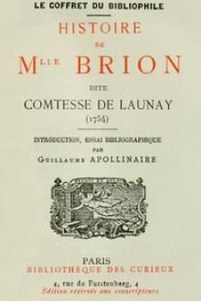 Histoire de Mademoiselle Brion dite Comtesse de Launay (1754) by Anonymous