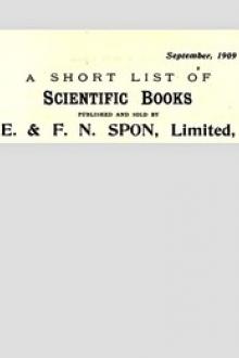 A Short List of Scientific Books Sept by F. N. Spon, E. Spon