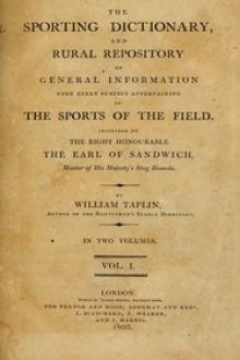 The Sporting Dictionary, and Rural Repository, Volume 1 (of 2) by Gregory Glyster