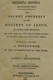 Secreta Monita Societatis Jesu by Various