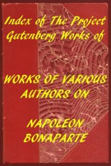Index of the PG Works of Various Authors on Napoleon Bonaparte by Various