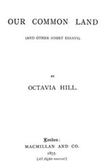 Our Common Land by Octavia Hill