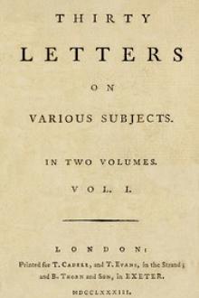 Thirty Letters on Various Subjects, Vol. I by William B. Jackson