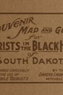 Souvenir Map and Guide for Tourists in the Black Hills of South Dakota by Mitchell, S. D. Dakota Engineering Company