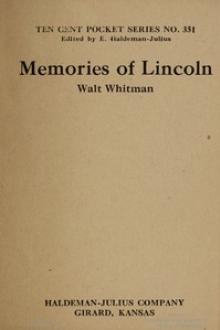 Memories of Lincoln by Walt Whitman