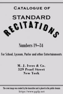 Catalogue of "Standard Recitations" by Anonymous