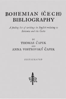 Bohemian (Cech) Bibliography by Anna Vostrovský Capek, Thomas Capek
