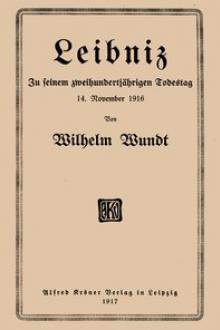 Leibniz by Wilhelm Max Wundt